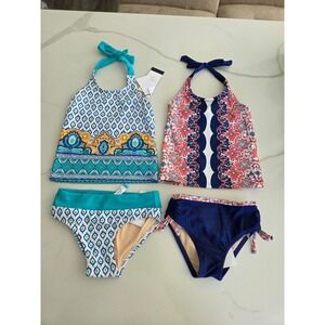 Cabana life toddler girl swimsuit lot 2t